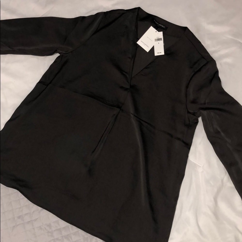 Silk long sleeve tee